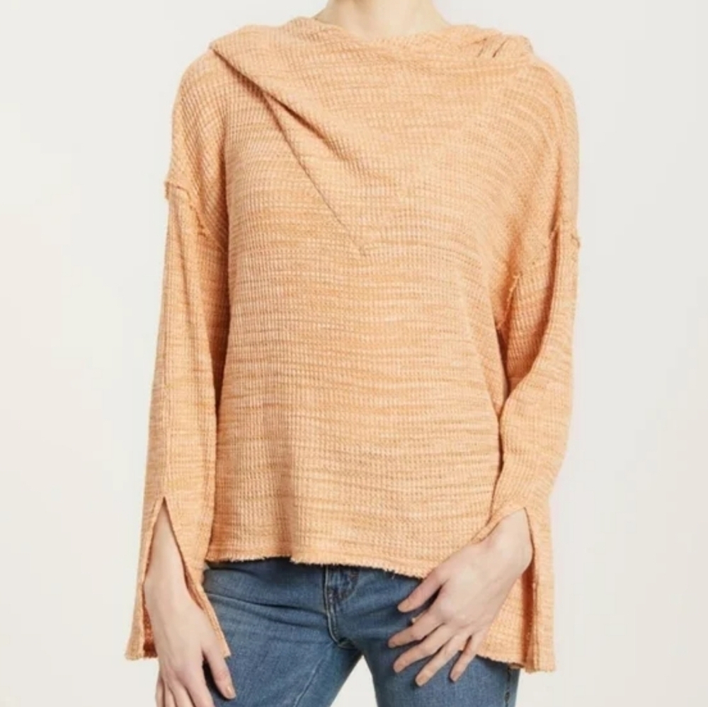 Free People Beach Coral Peach Erica Hoodie